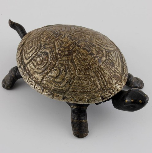 Antique turtle table - table, bell