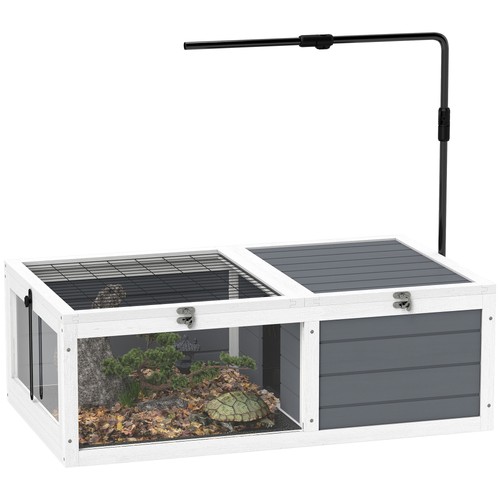 Pawhut tortoise house wooden - tortoise,