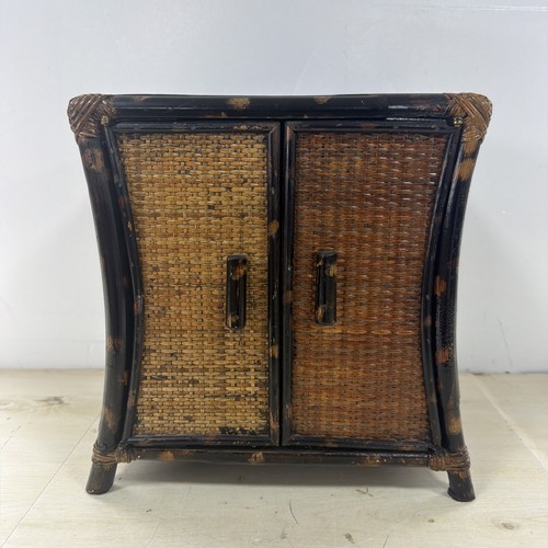 Vintage tortoise bamboo rattan - tortoise,